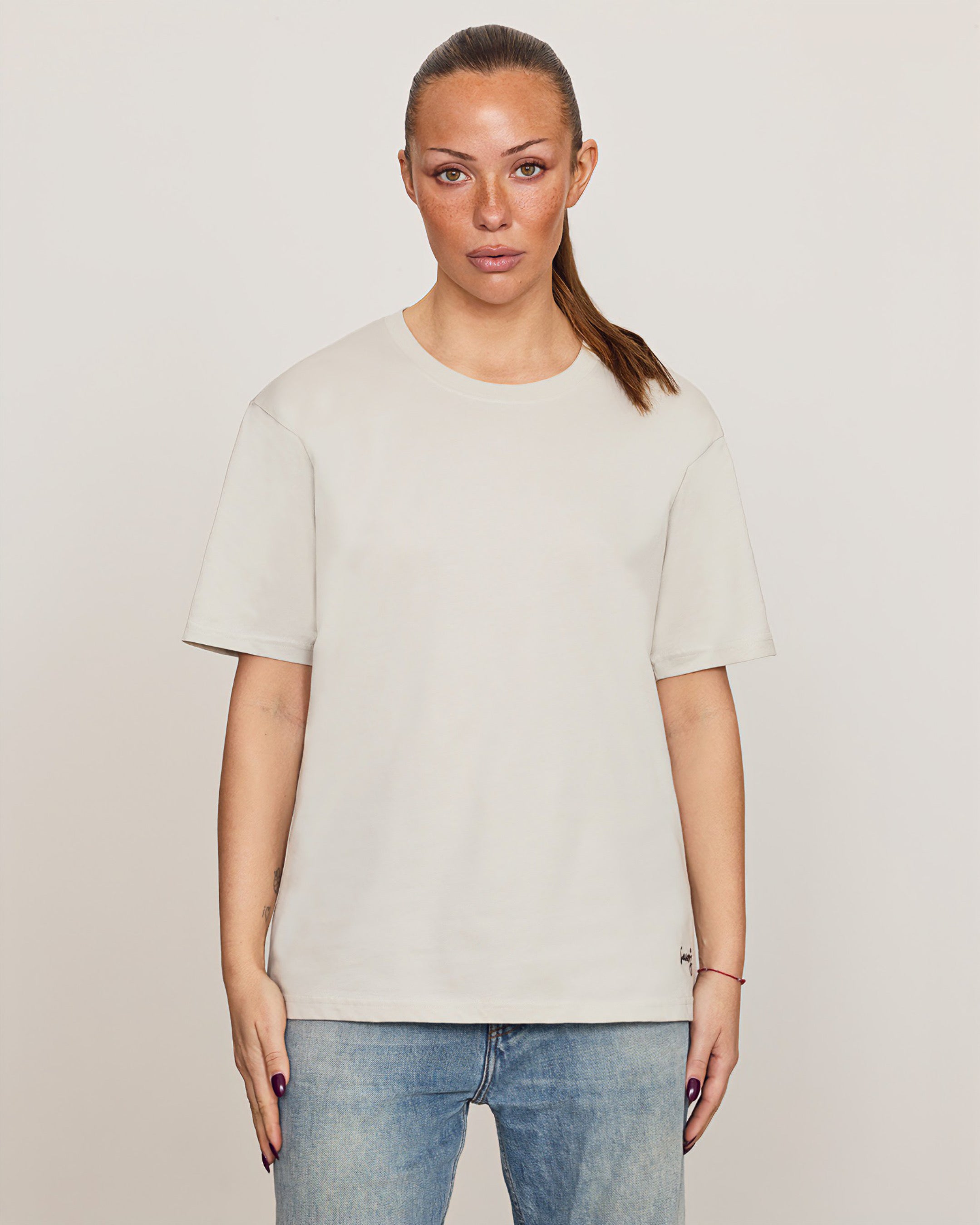 SAVOJ HANDWRITING EMBROIDERY REGULAR TEE-SHIRT