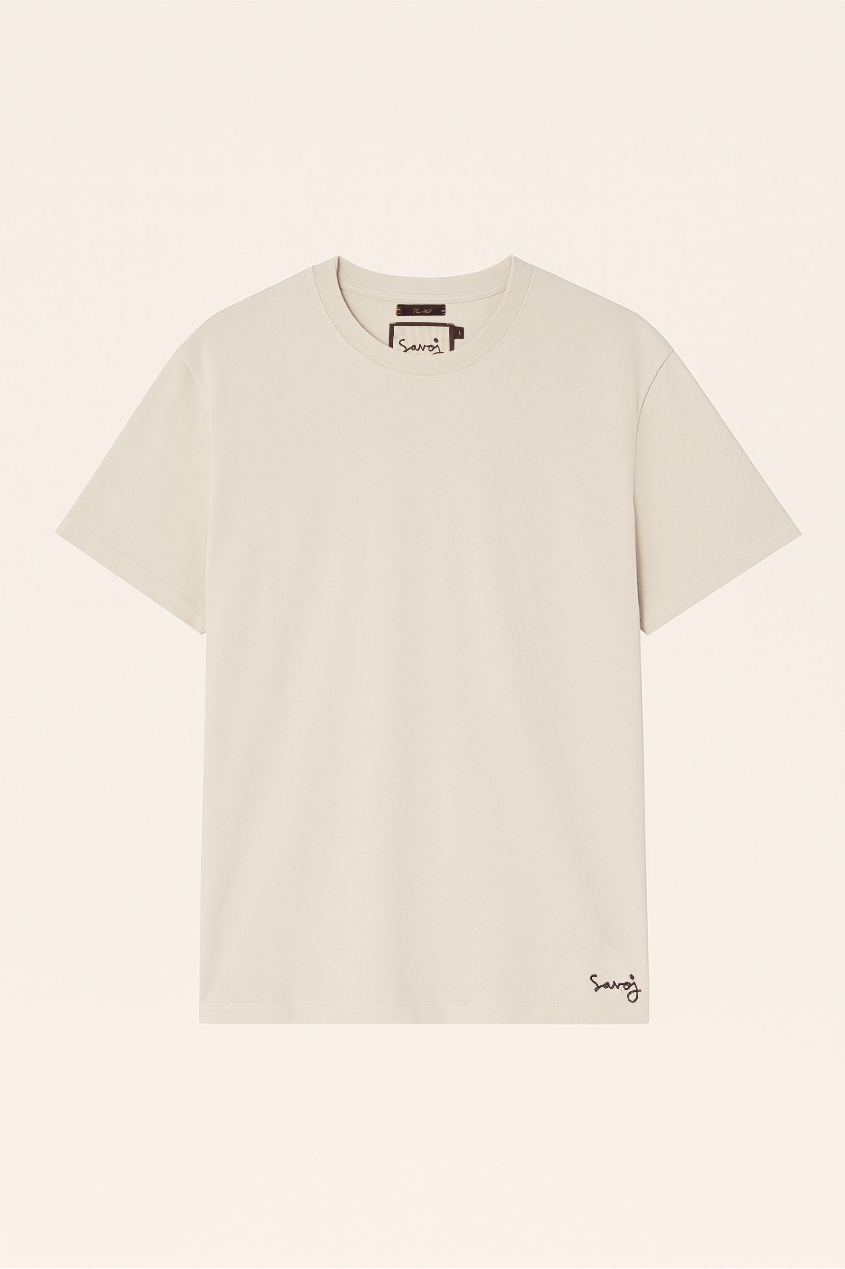 SAVOJ HANDWRITING EMBROIDERY REGULAR TEE-SHIRT