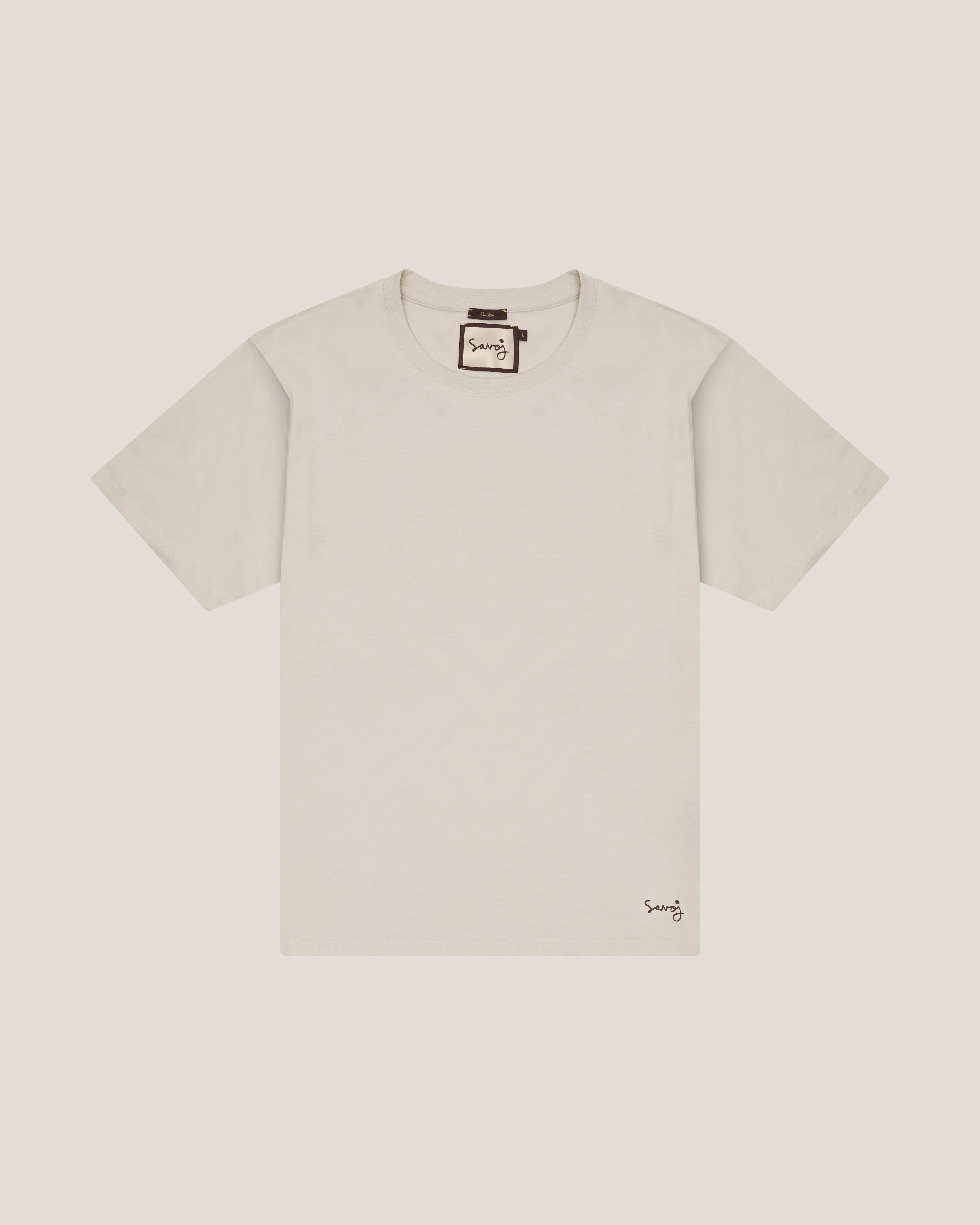 SAVOJ HANDWRITING EMBROIDERY REGULAR TEE-SHIRT