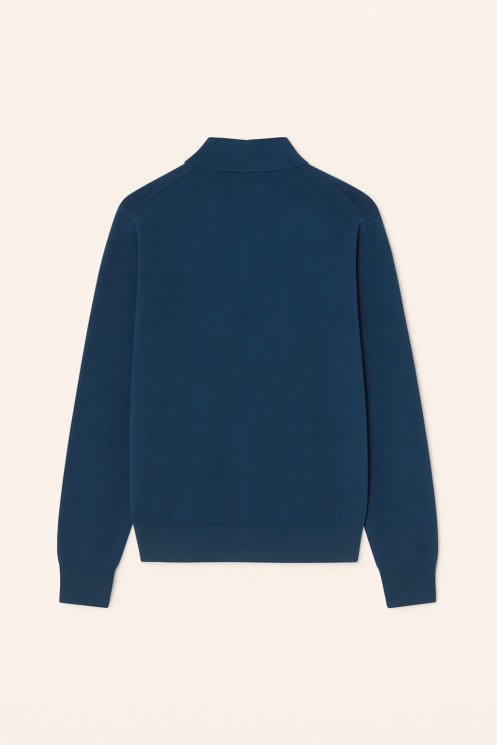 SAVOJ KNOT EMBLEM & SIGNATURE FULL-ZIPP CARDIGAN - OCEAN BLUE